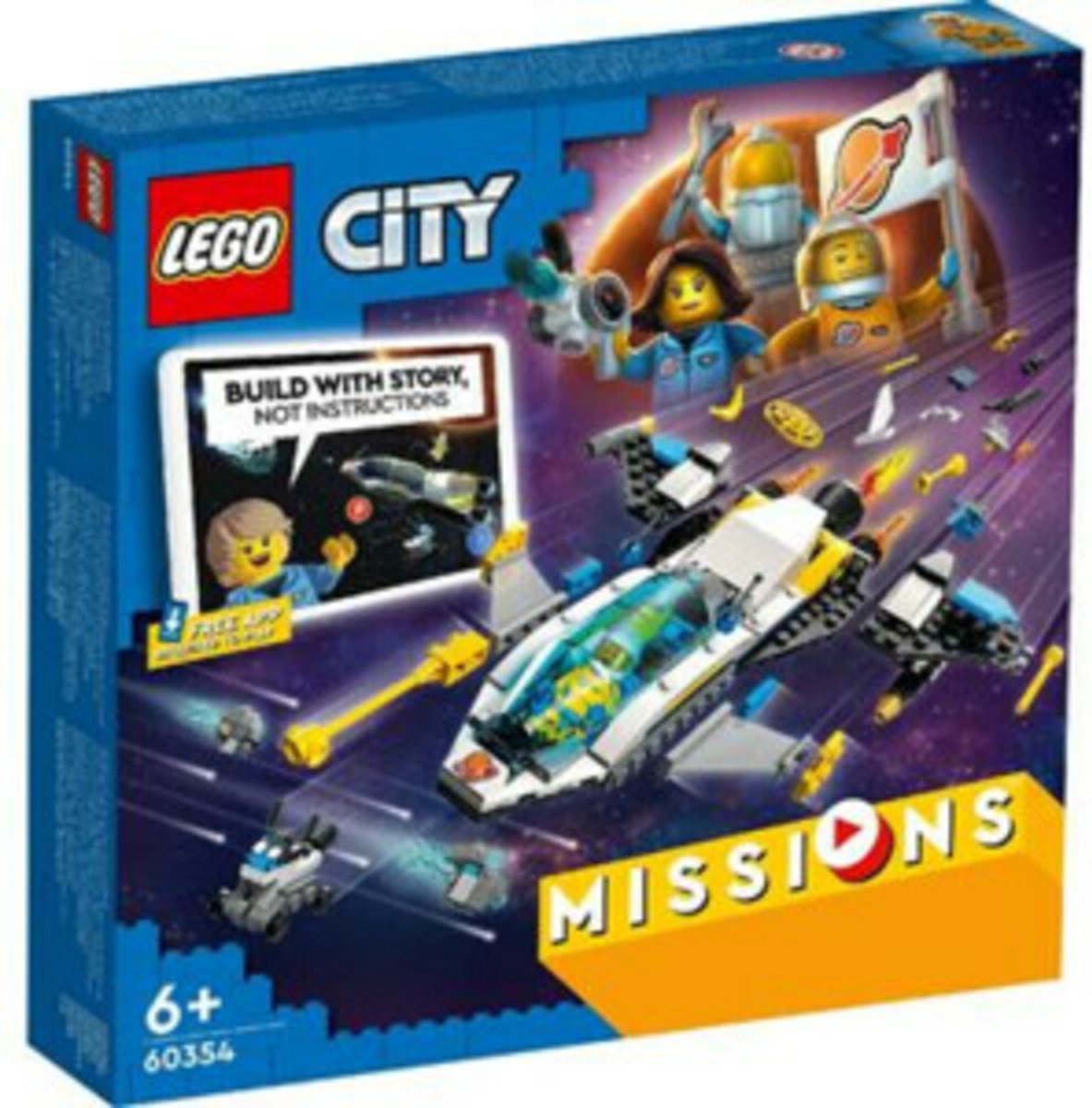 LEGO City Missies Ruimteschip voor verkenningsmissies op Mars – 60354