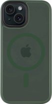 iPhone 15 Hoesje - Tactical MagForce Hyperstealth - Geschikt voor magsafe Bos groen
