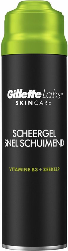 GilletteLabs Gel À Raser - Pour Une Mousse Rapide - Gel À Raser Pour Homme - 198ml - De Gillette