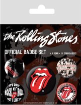 The Rolling Stones - "Klassiek" Set van 5 Badges