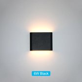 Wandlamp - Wandlamp Binnen - Buitenlamp - Waterdicht - 3000K - Tuinverlichting - LED - Zwart