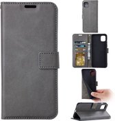 Portemonnee Book Case Hoesje Geschikt voor: Xiaomi Mi 10 Lite - Grijs