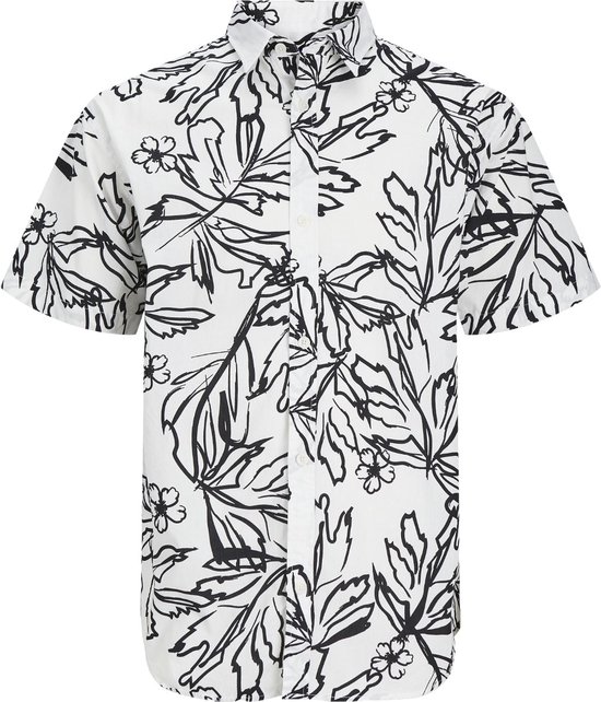Jack & Jones Overhemd - Regular Fit - Wit - 4XL Grote Maten