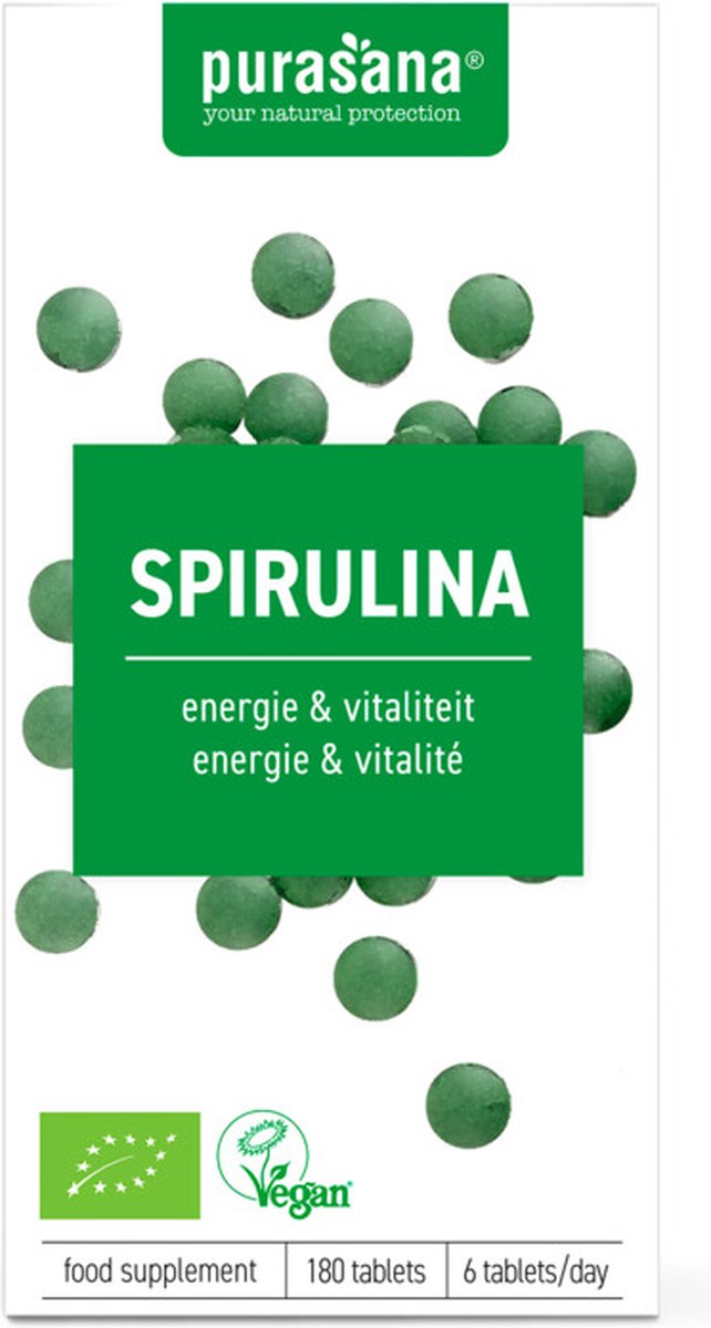 Goedkoopste Purasana Spirulina 500 mg 180 tabletten