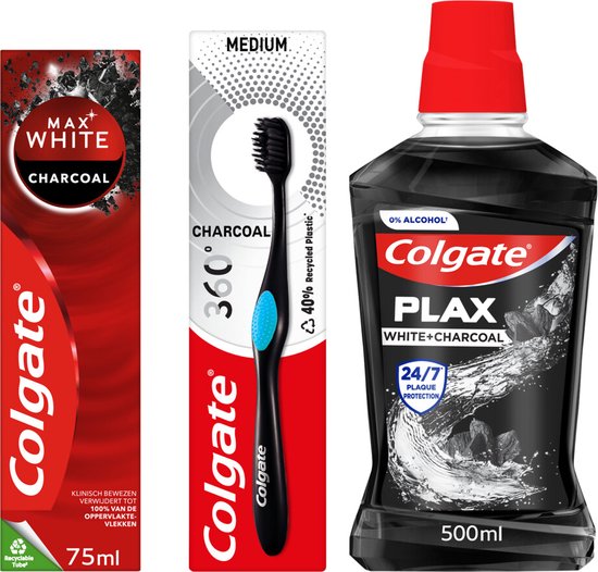 Making Colgate Using Charcoal Colgate Charcoal White Pakket | bol