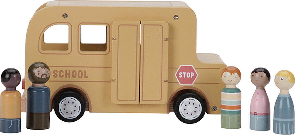 Little Dutch - Schoolbus met poppetjes FSC — afbeelding 2