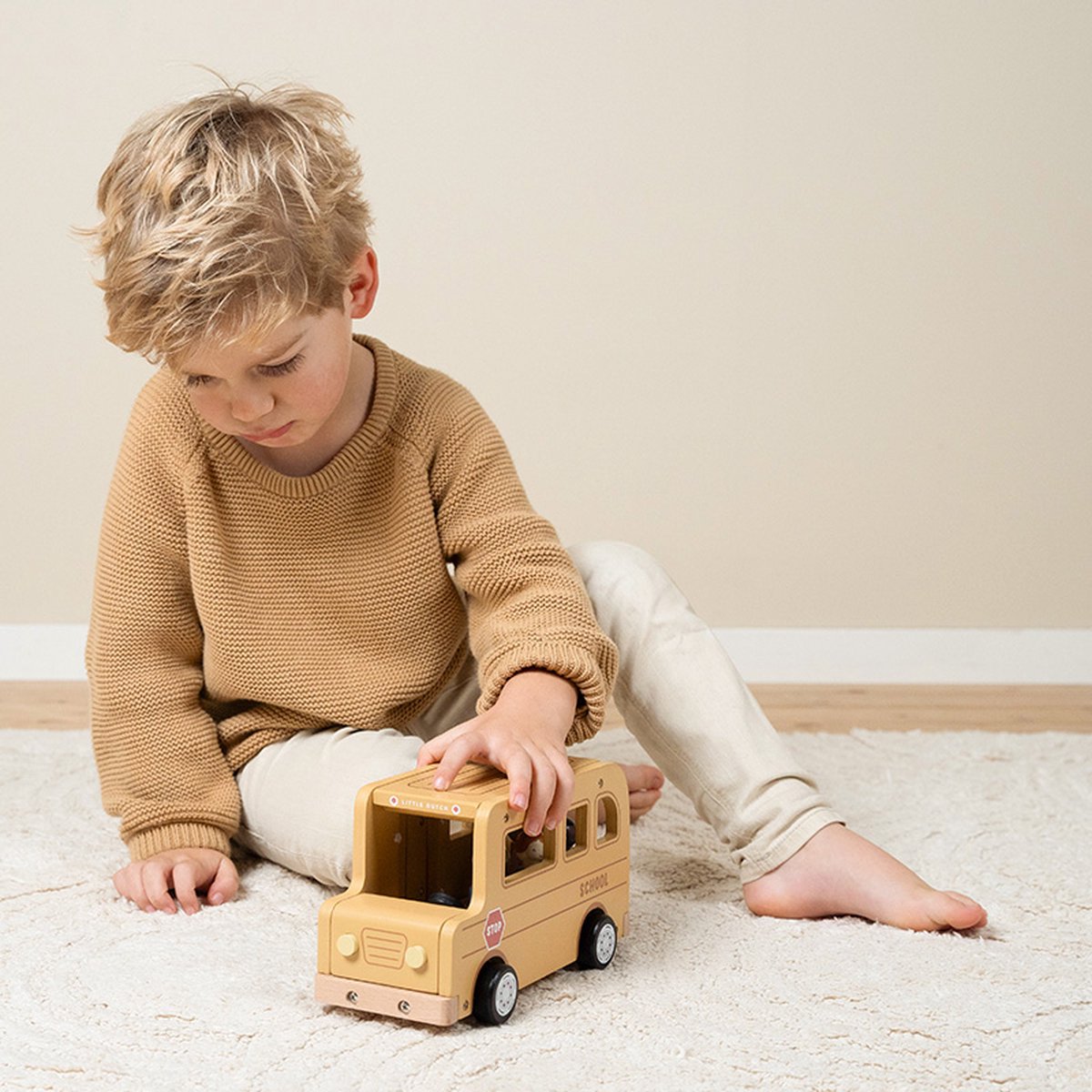 Little Dutch - Schoolbus met poppetjes FSC — afbeelding 6