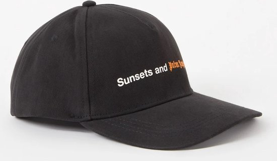 Palm Angels Sunsets pet met logoborduring - Zwart - OS