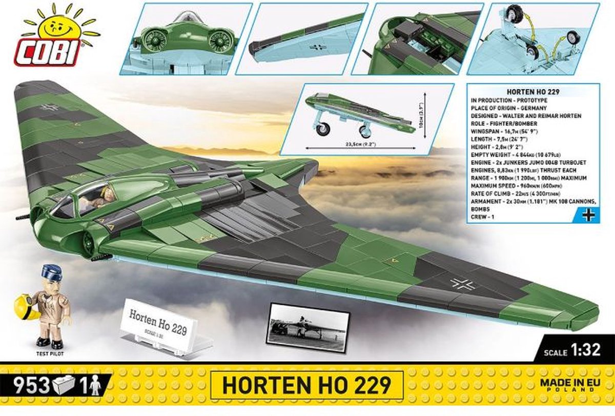 COBI Historical Collection - Horten Ho 229 Constructiespeelgoed thumbnail 3