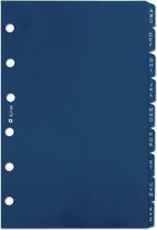 Succes A5/Executive Tab Cards Alphabet, Synthétique, 12 Pièces, bleu (XE14)