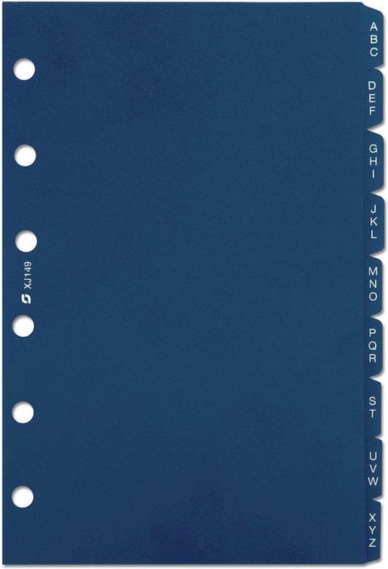 Succes A5/ExecutiveTabkaarten Alfabet, Syntetisch, 12Delig, blauw (XE14)