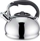 Bol.com fluitketel inductie fluitketel van roestvrij staal 25 l theeketel voor alle kookplaten fluitketel met hittebestendig en ... aanbieding