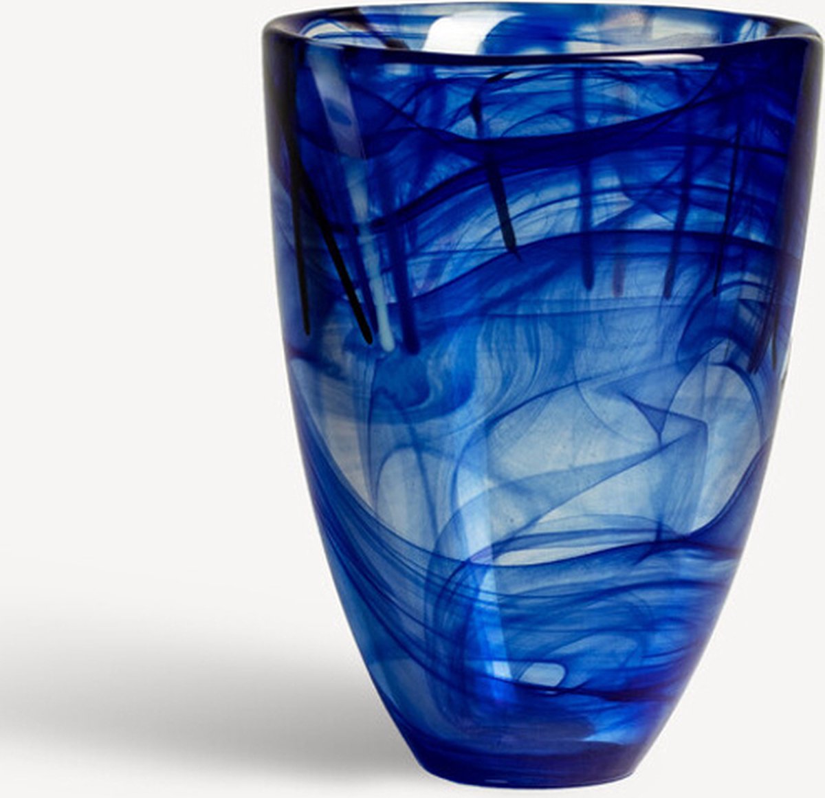 Kosta Boda Contrast Vaas blauw - H 200mm