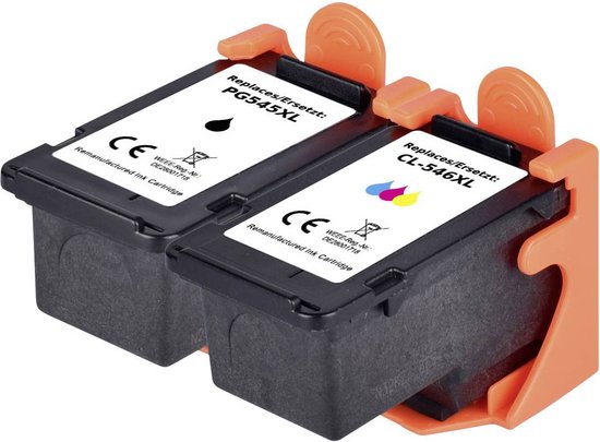 Renkforce Inktcartridge vervangt Canon PG-545 XL, CL-546 XL Compatibel Combipack Zwart, Cyaan, Magenta, Geel RF-5706064
