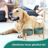 hondenvoerbak op standaard, antislip, dog feeding station