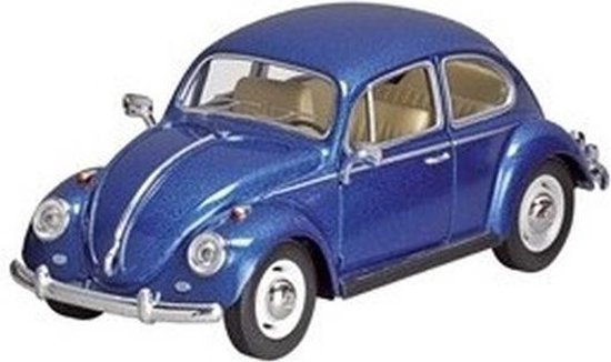 Informeer Voetzool grot Modelauto Volkswagen Kever blauw 17 cm - speelgoed auto schaalmodel -  miniatuur model | bol.com