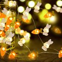 Wudaizhi Paasharsdecoratie Lichten Konijn Led Snaren Lichten Usb 20