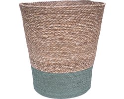 Lavandoux - Wasmand - Zeegras - Naturel/Groen - Ø40 x H45 cm