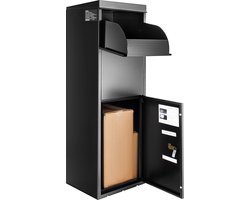 Pakketbrievenbus pakketpostbus 35,5x29, 5x105,5 cm pakketbox staal palletbox 50 kg brievenbus Xxl brievenbus met wachtwoordslot binnenscharnier