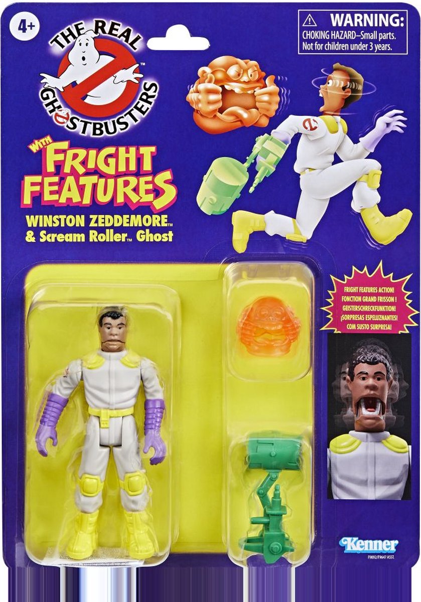 Winston Zeddemore & Scream Roller Ghost - Fright Features - The Real Ghostbusters - Kenner Classics - 