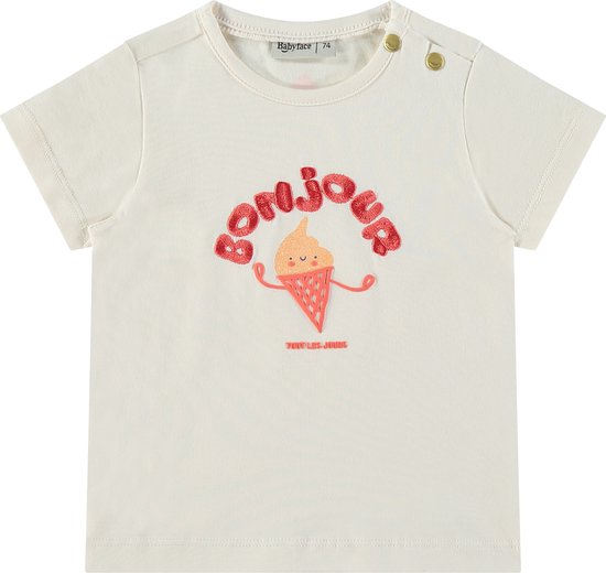 Babyface baby girls t-shirt short sleeve Meisjes T-shirt - ivory