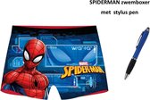 Spiderman Zwemboxer - Spider-Man Zwembroek - Marvel. Met Stylus Pen. Maat 128/134 - 8/9 jaar