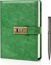 Equivera Dagboek met Slot - Notitieboek met Slot - Premium Papier - Notitieblok met Slot - Cijferslot - Dagboek