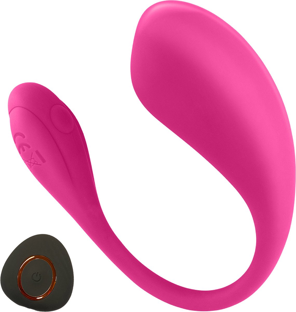 Goedkoopste Vibrerend ei met afstandsbediening - 9,5cm - Roze
