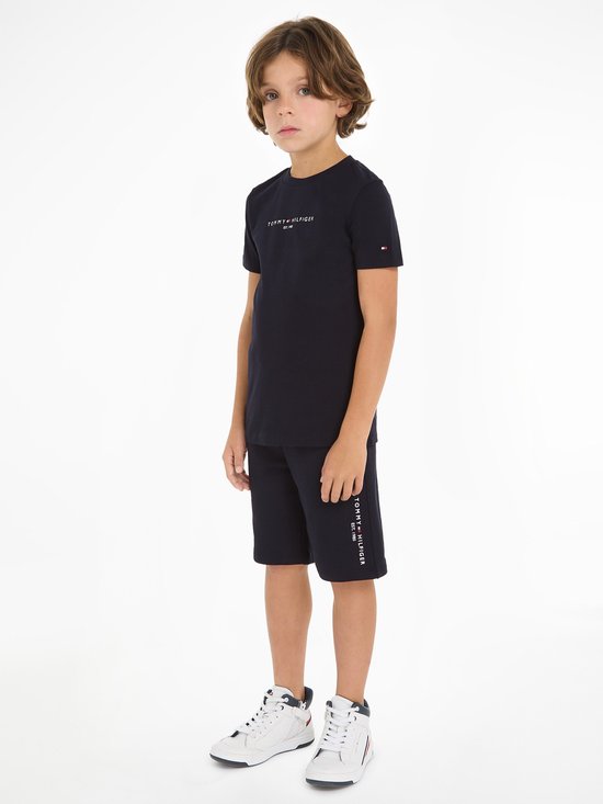 Tommy Hilfiger Jongens Essential set T shirt met broek Desert Sky maat 104 bol