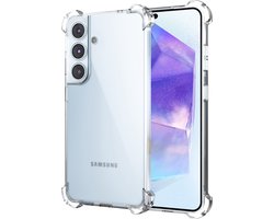 Hoesje Geschikt voor Samsung Galaxy A55 Hoesje Shockproof - Solutionss4 Bumper Air Case - transparant