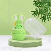 PEAM® Bébé Nail Kit - Kit de soins des ongles pour bébés - Coupe-ongles antidérapant 4 en 1 - Coupe-ongles - Vert
