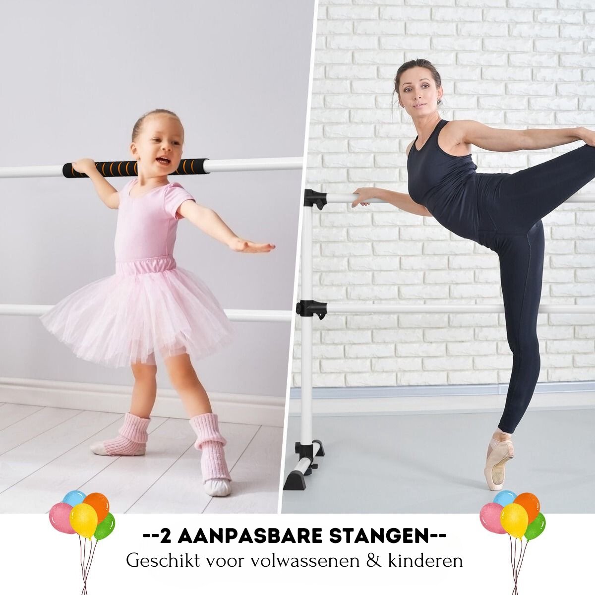BeneLabel Ballet Bar Freestanding Portable Ballet Bar 10 Height BeneLabel Ballet Bar Freestanding Portable Ballet Bar 10 Height