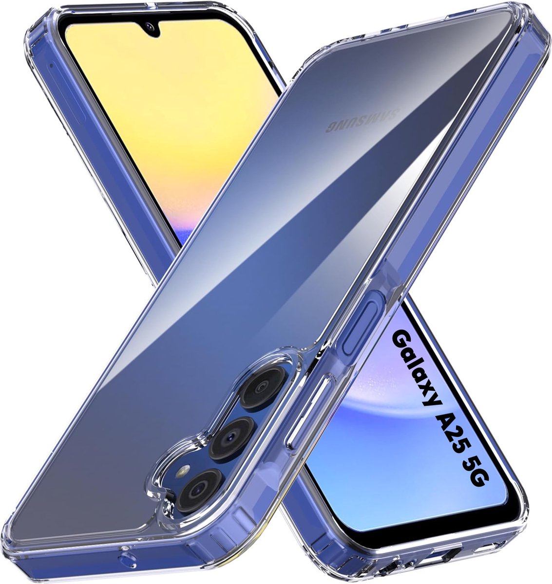 Hoesje voor Samsung Galaxy A25 5G backcover Shockproof siliconen Transparant
