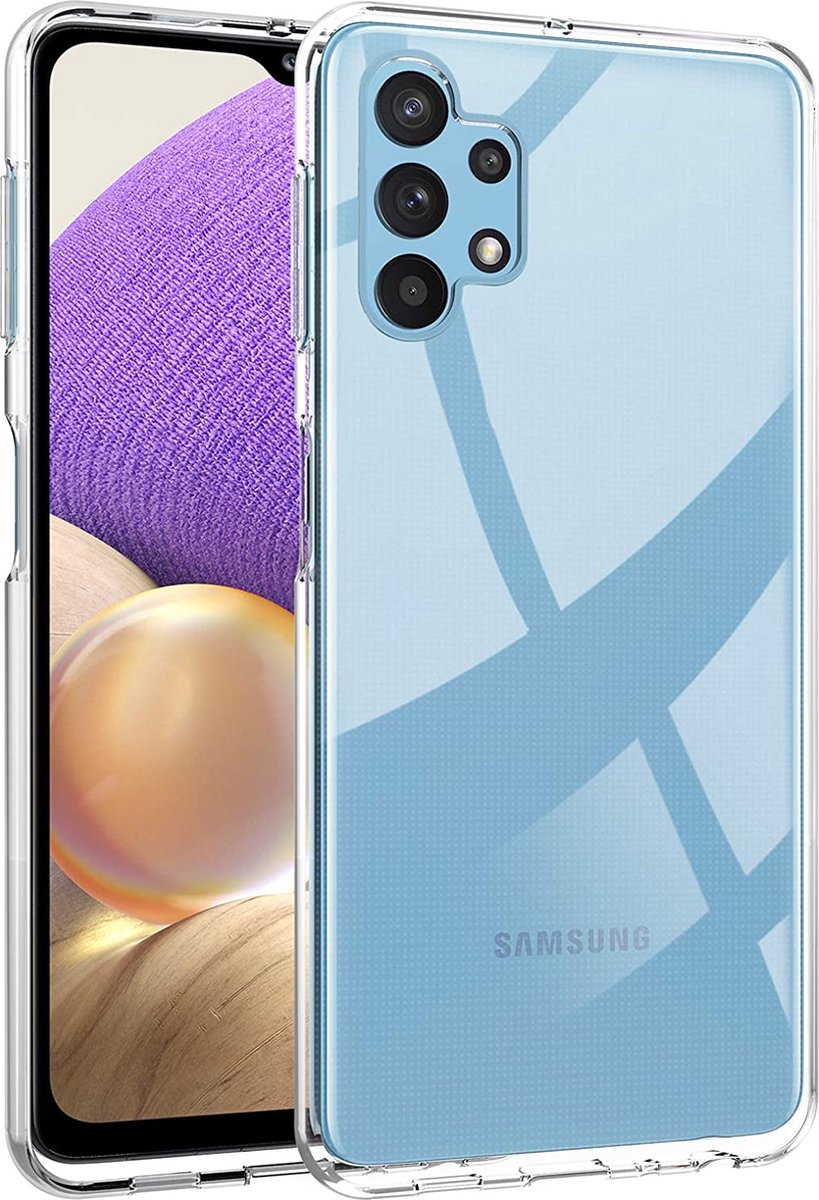 Hoesje voor Samsung Galaxy A32 4G backcover Shockproof siliconen Transparant