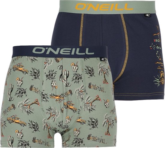 O'Neill premium heren boxershorts 2-pack - cactus - maat M