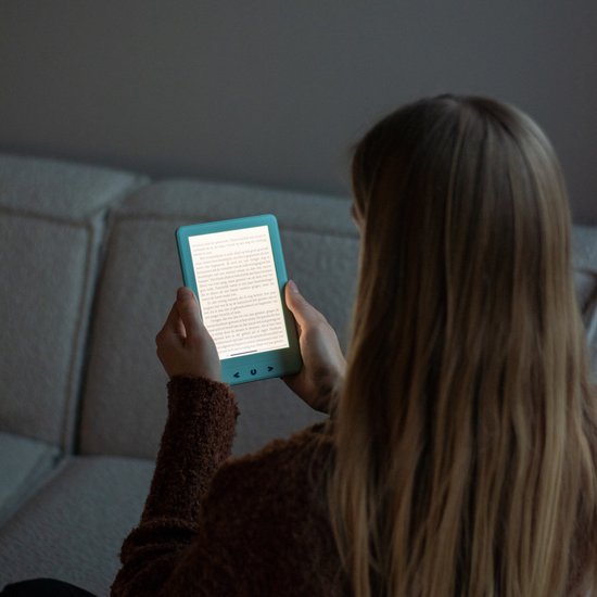 Silvergear eReader 6 inch - Backlight - 17H Schermtijd - 4GB - Blauw | bol
