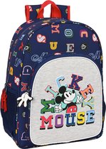 Schoolrugzak Mickey Mouse Clubhouse Only one Marineblauw (33 x 42 x 14 cm)