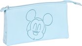 Mickey Mouse Clubhouse Pennenetui Met 3 Vakken Mickey Mouse Clubhouse Baby Licht Blauw (22 X 12 X 3 Cm)
