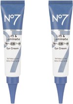 No7 Lift & Luminate Triple Action Oogcrème 2x15ml