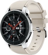 By Qubix Siliconen sportbandje - Grijs - Geschikt voor Samsung Galaxy Watch 3 (45mm) - Galaxy Watch 46mm - Samsung Gear S3 Classic & Frontier