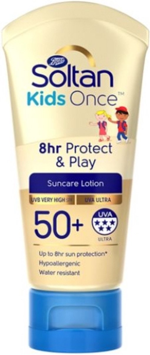 Soltan Once Kids Zonnebrand Lotion 8U Protect & Play Lotion SPF50+