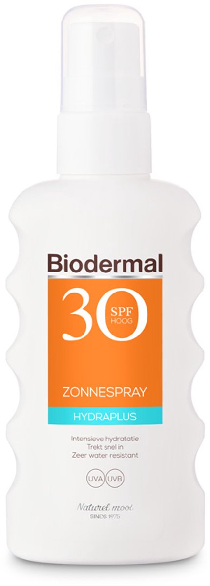 Bol.com Biodermal Zonnebrand - Hydraplus zonnebrand spray - Zonnespray met SPF 30 - 175ml aanbieding