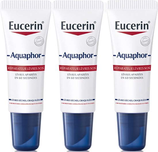 Eucerin Aquaphor SOS Lip Herstel 3x10ml