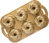 Nordic Ware - Bakvorm - Mini Tulband Pirouette - Gold