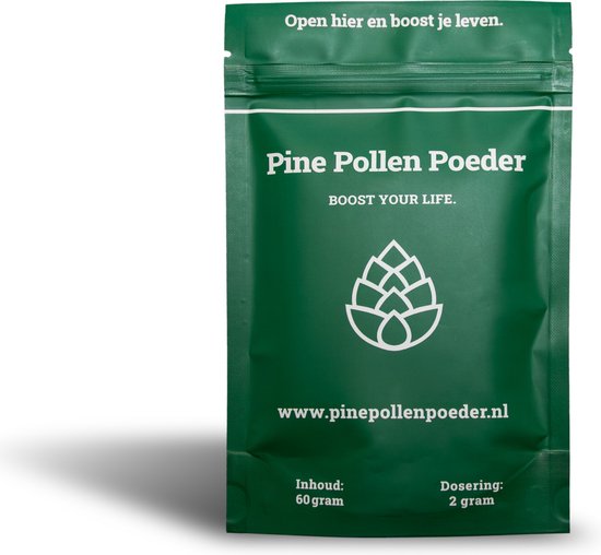 Foto: Pine pollen 60 gram pine pollen poeder natuurlijke testosteron booster celwand gebroken hoogste kwaliteit nl be dennenpollen