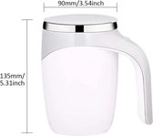 Clixify Beker to go RVS Duurzaam - Koffiebeker - Zelfroerende beker - Mug - Cup - Kopje - Roestvrij staal, automatische magnetische beker, 400 ml, wordt gebruikt in koffie, thee, cocoa, melkbeker