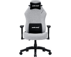 Andaseat Luna Series Grey Fabric - gaming chair - gamestoel - ergonomische bureaustoel volwassenen - nek en rug steun - verstelbaar comfort - kras en vlek bestendig - extra sterk stalen frame constructie - hoogwaardige schuimvulling - grijs