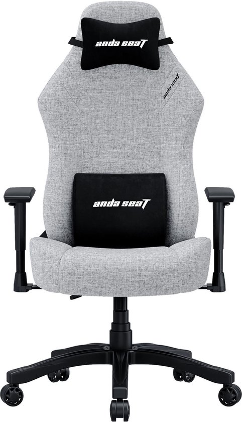 Foto: Andaseat luna series grey fabric gaming stoel ultieme gamestoel grijs