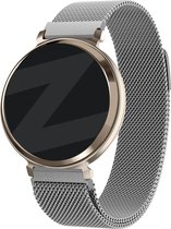 Bandz Milanese Loop band - Milanees smartwatch bandje 14mm met magneetsluiting geschikt voor Garmin Lily 2 (alleen tweede versie) - zilver