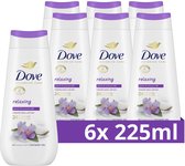 Bol.com Dove Advanced Care Verzorgende Douchegel - Relaxing - 24-uur lang effectieve hydratatie - 6 x 225 ml aanbieding
